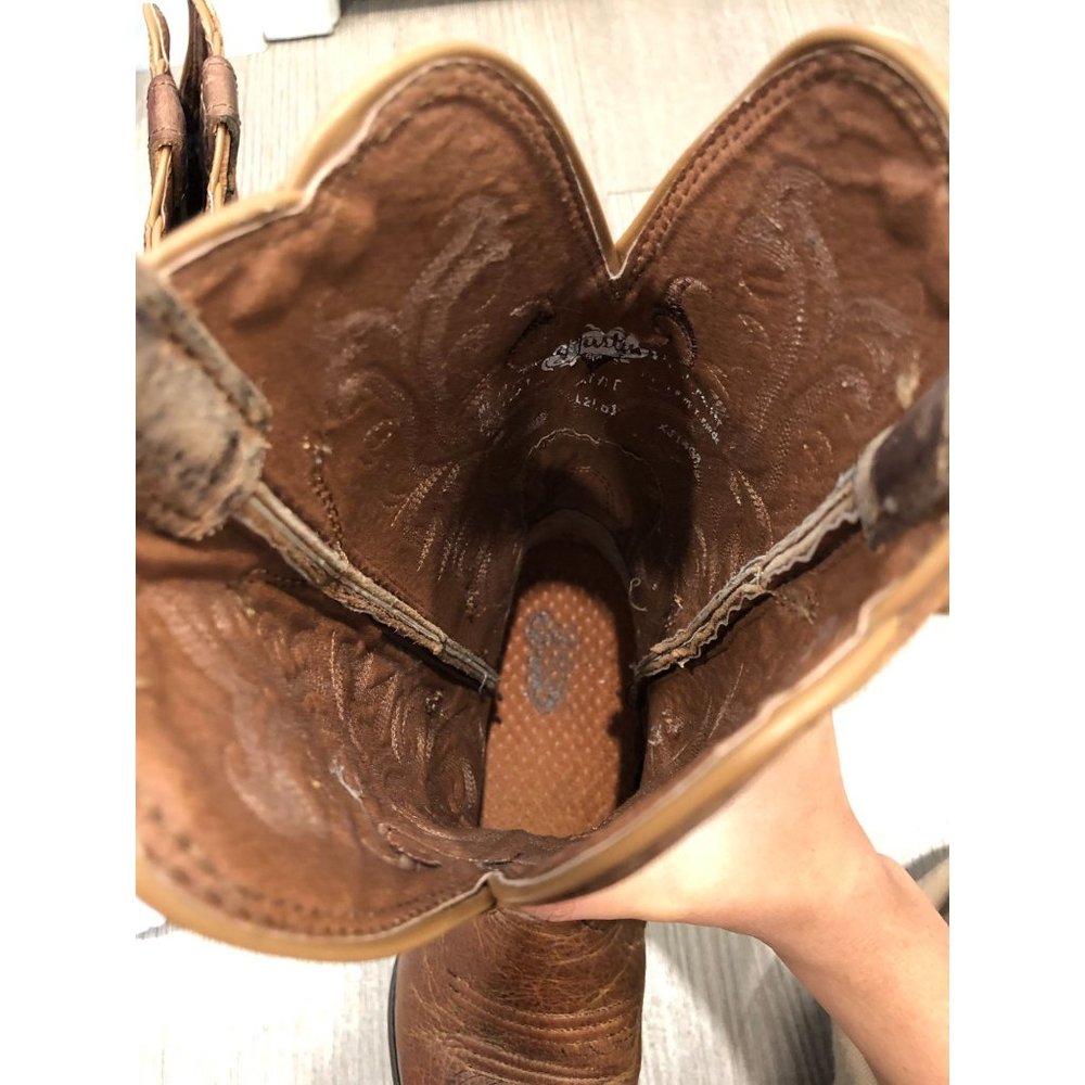 Justin Stampede Sorrel Apache Pointed Toe Boots - image 7